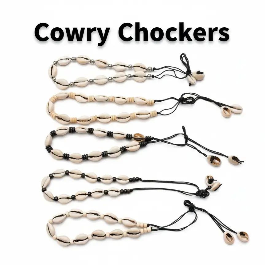 Tribal Bone and Cowry Jewelry