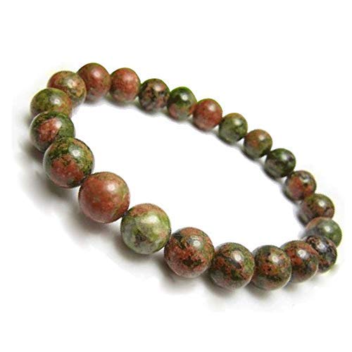 Unakite Red Jade Handmade Bead Healing Reiki Protection Lotus Yoga Bracelet  Gift | eBay